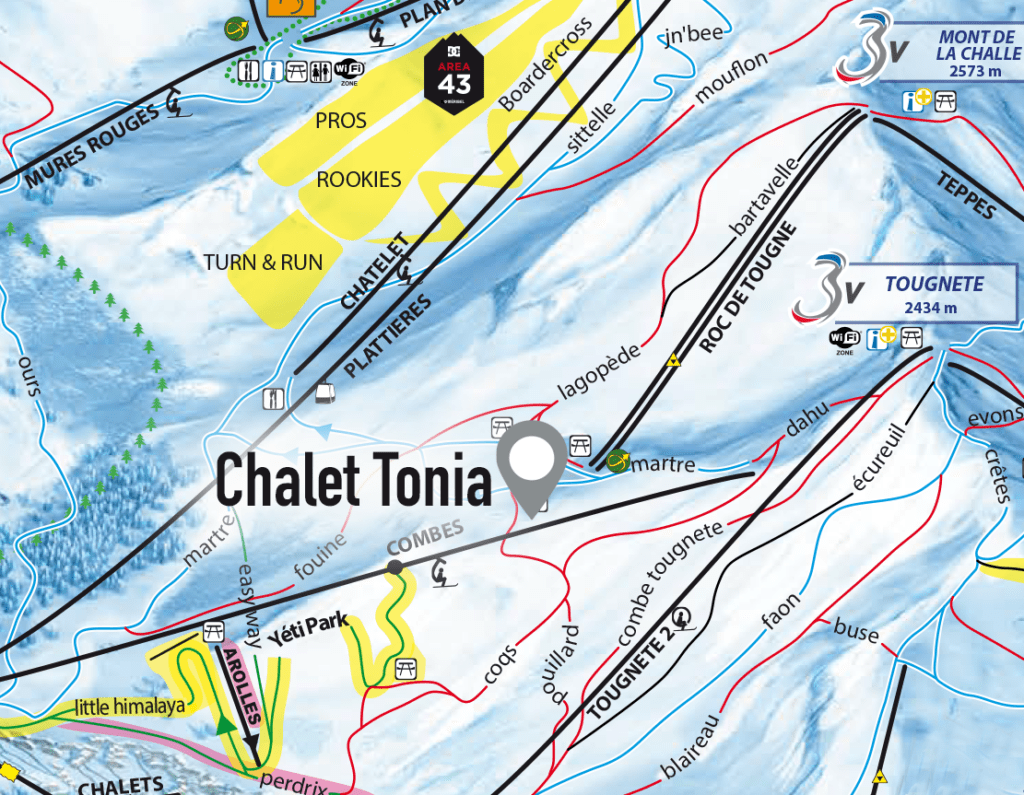 plan des 3 vallées